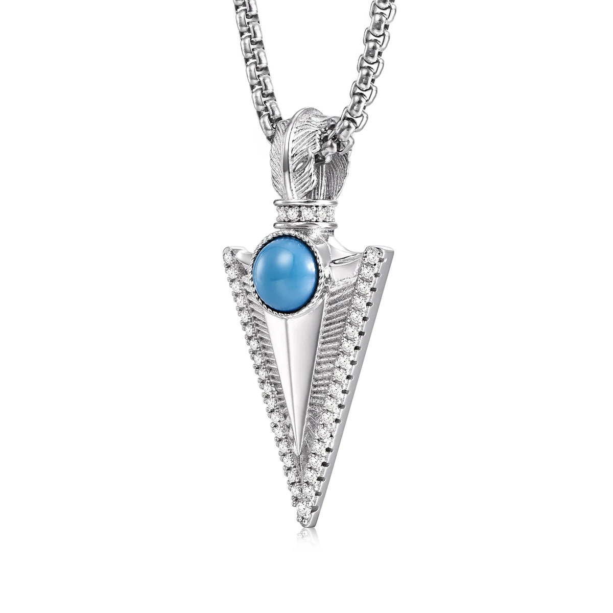 Spear pendant paired front and angled views