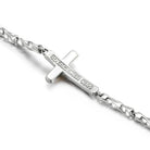 Twisted cross bracelet engraved reverse close-up
